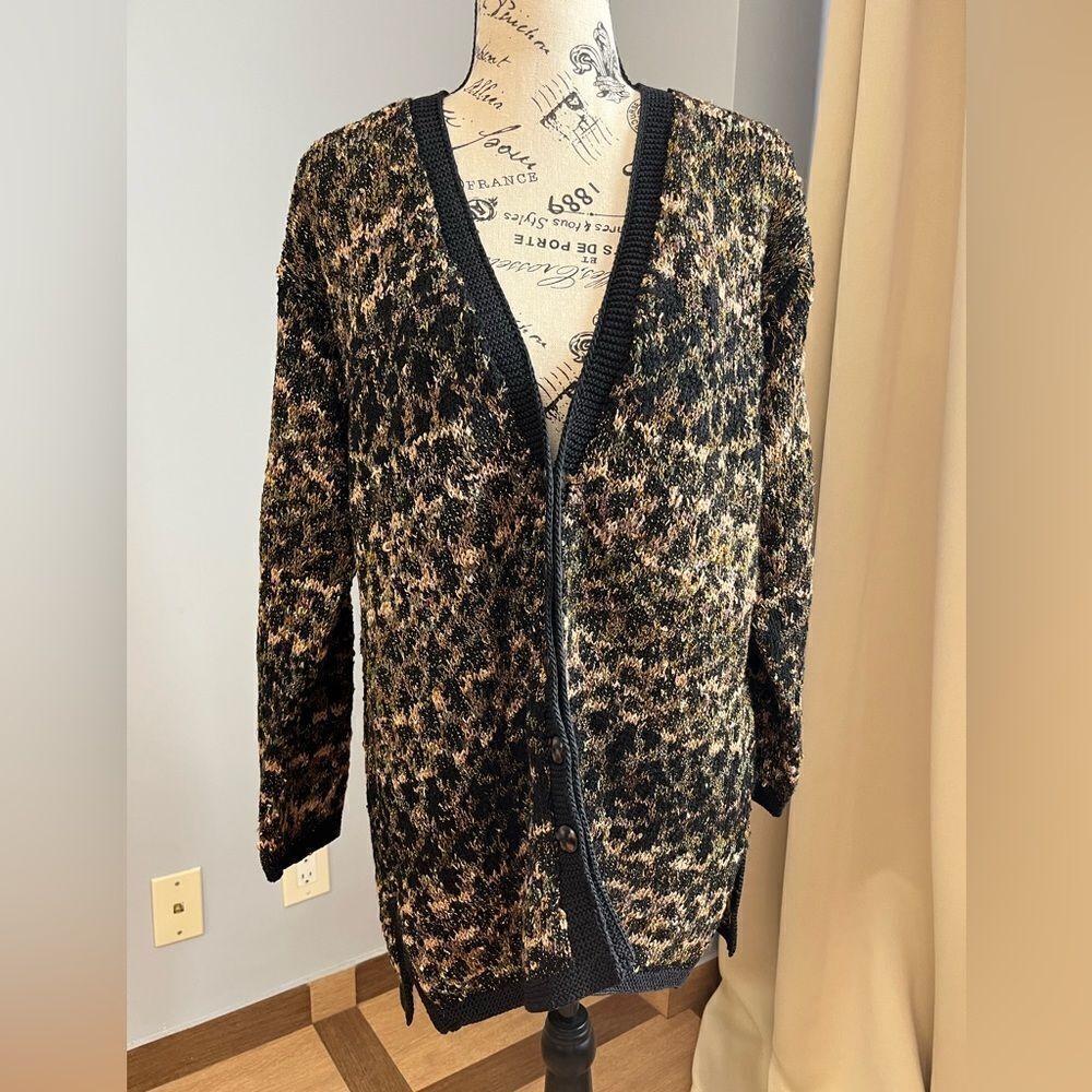 Peruvian Connection knit pima cotton cardigan